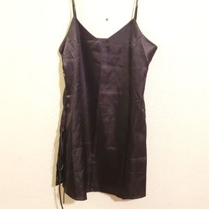 Michelle Louise L Slip Dress Black Large